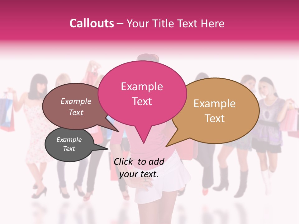 Fashion Friends Person PowerPoint Template