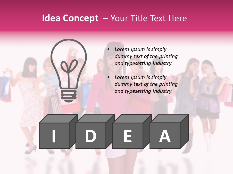 Fashion Friends Person PowerPoint Template