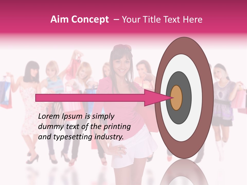 Fashion Friends Person PowerPoint Template