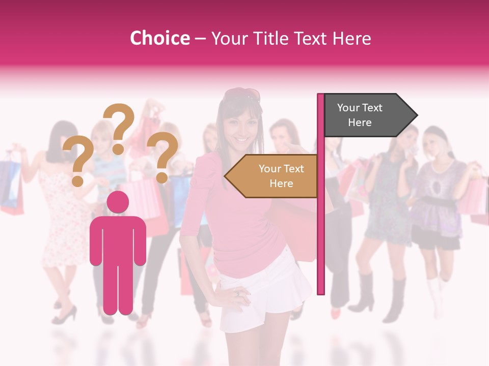 Fashion Friends Person PowerPoint Template