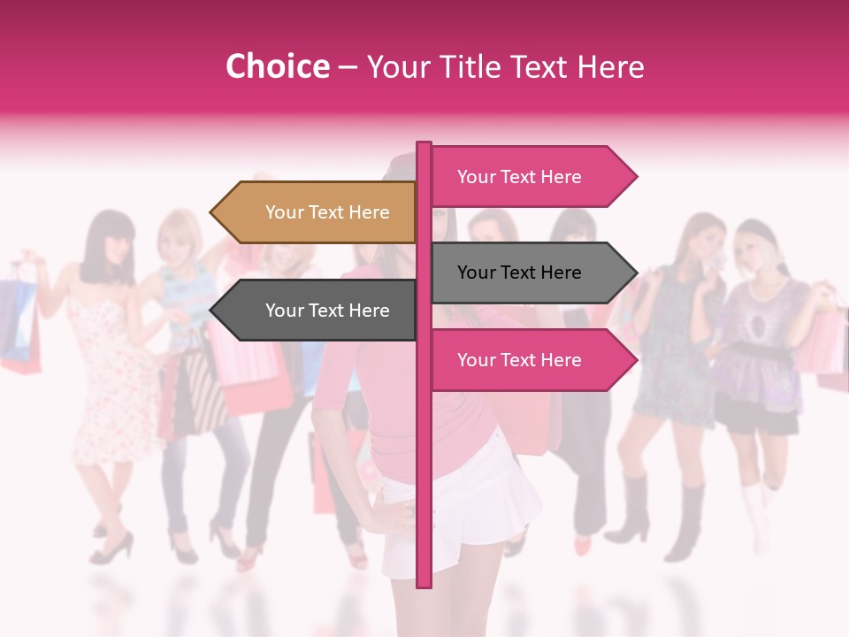 Fashion Friends Person PowerPoint Template