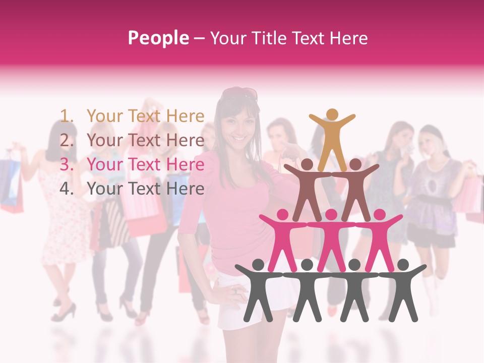 Fashion Friends Person PowerPoint Template