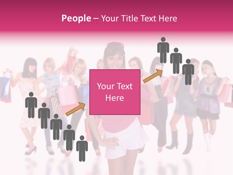 Fashion Friends Person PowerPoint Template