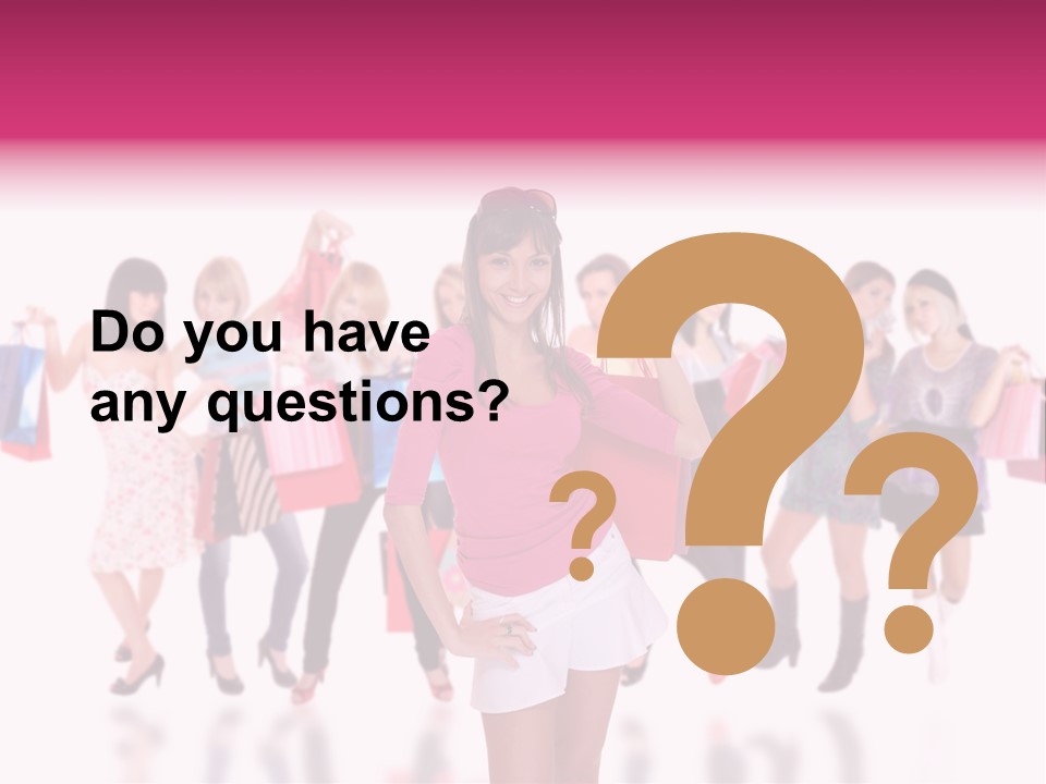 Fashion Friends Person PowerPoint Template