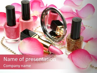 Decorative Female Mirror PowerPoint Template