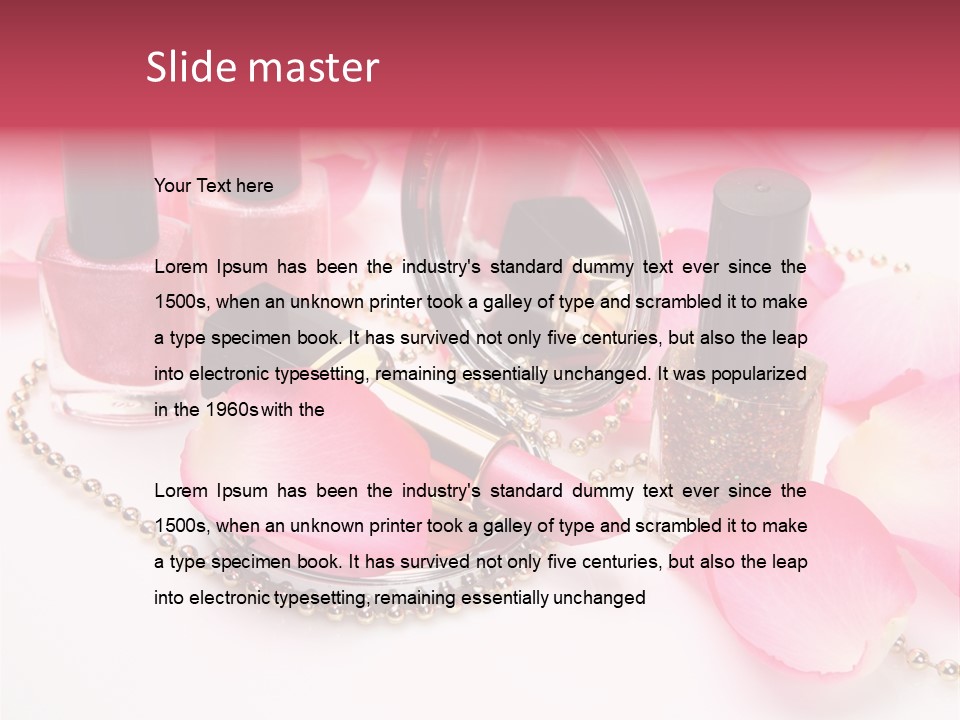 Decorative Female Mirror PowerPoint Template