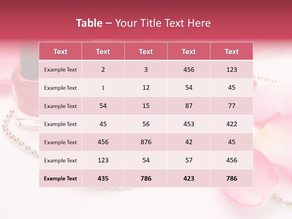 Decorative Female Mirror PowerPoint Template