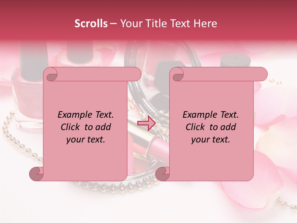Decorative Female Mirror PowerPoint Template