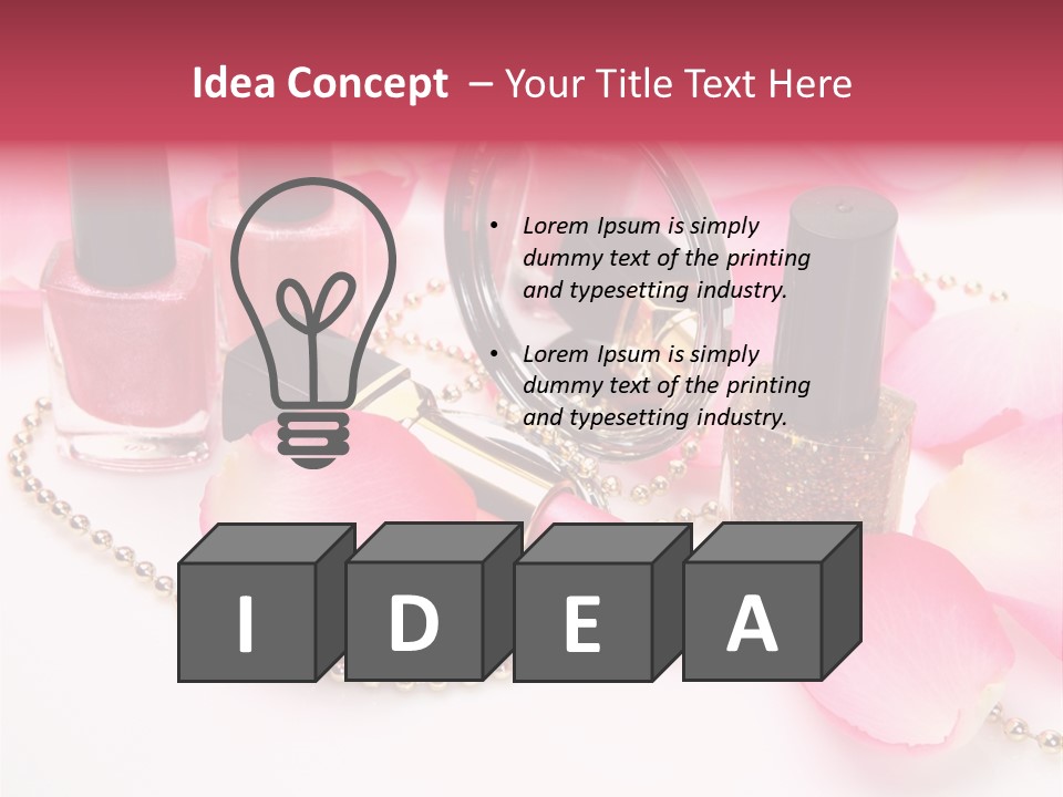 Decorative Female Mirror PowerPoint Template