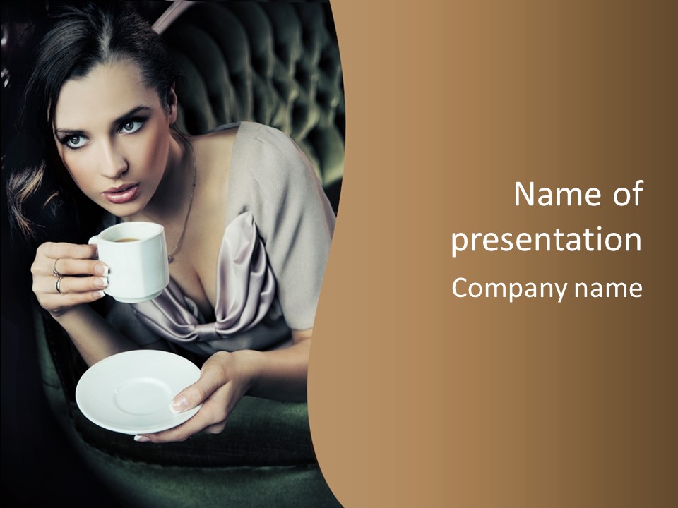 Coffee Sensuality Clean PowerPoint Template