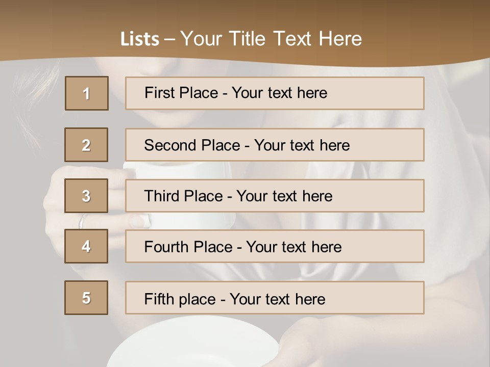 Coffee Sensuality Clean PowerPoint Template
