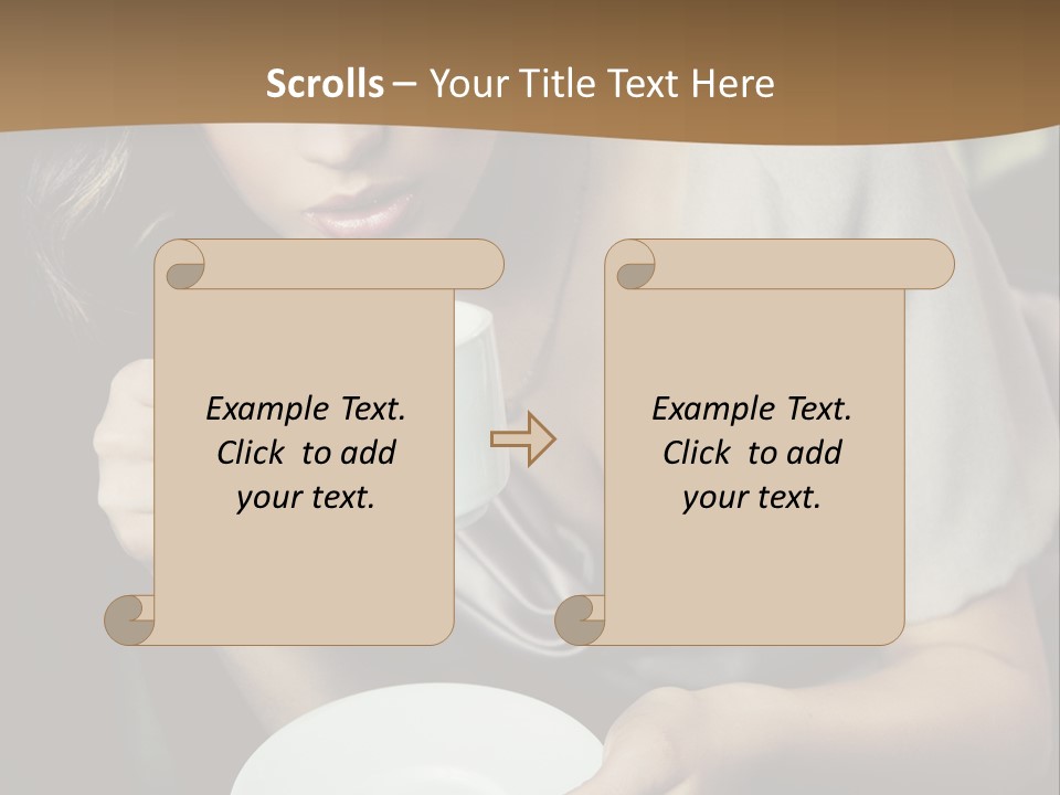 Coffee Sensuality Clean PowerPoint Template
