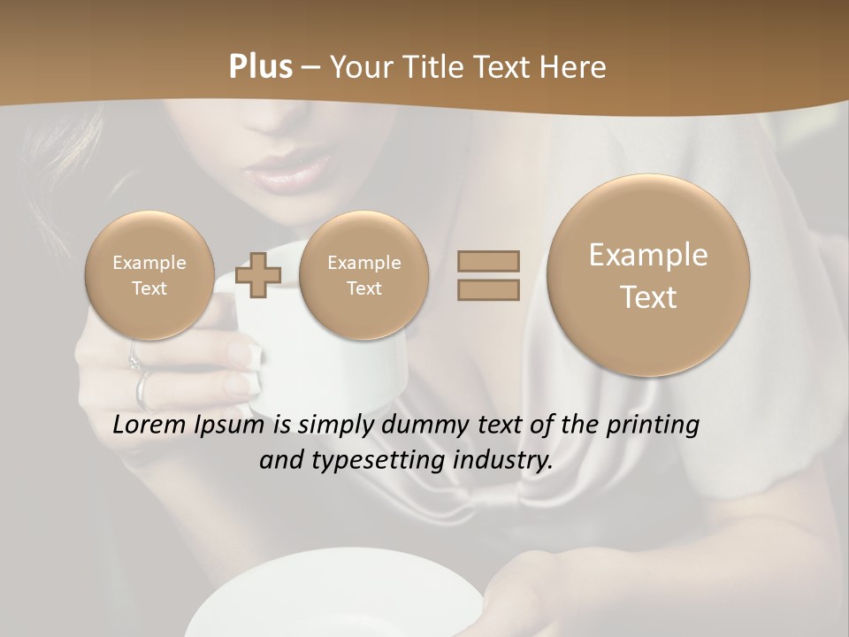 Coffee Sensuality Clean PowerPoint Template