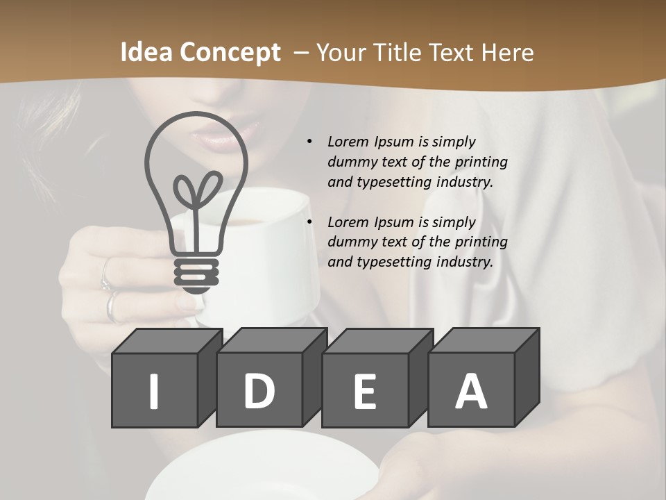 Coffee Sensuality Clean PowerPoint Template