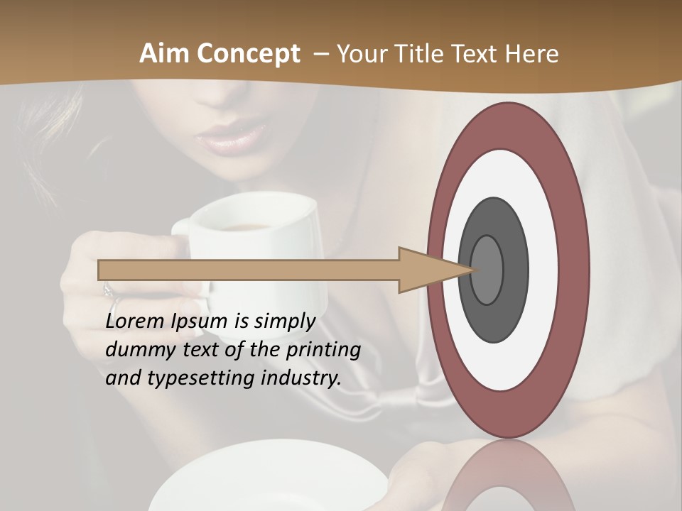 Coffee Sensuality Clean PowerPoint Template