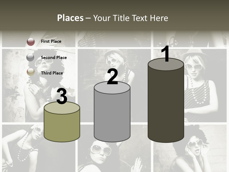 Vintage Hair Female PowerPoint Template