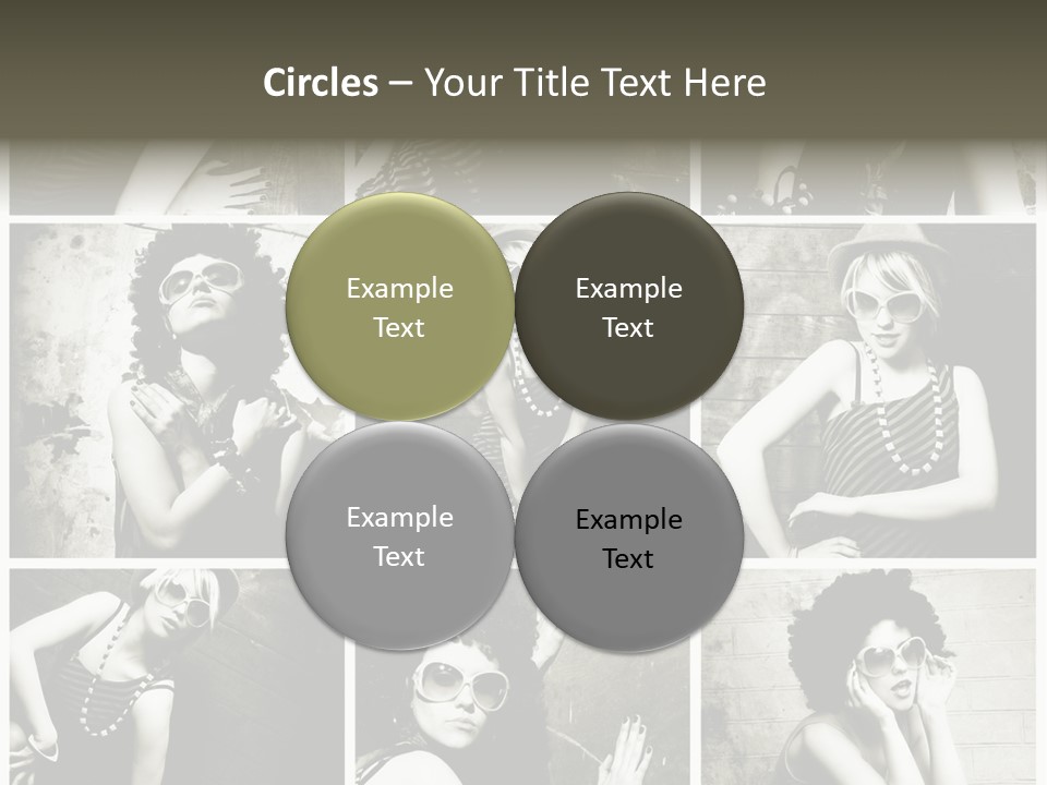 Vintage Hair Female PowerPoint Template