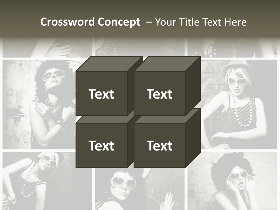 Vintage Hair Female PowerPoint Template