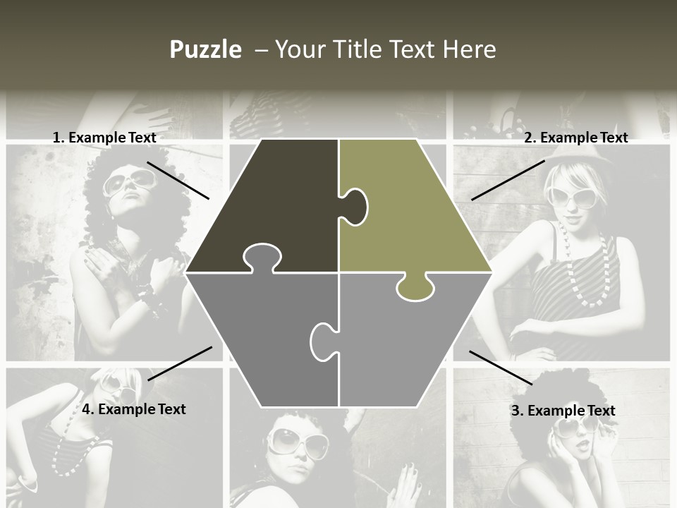 Vintage Hair Female PowerPoint Template