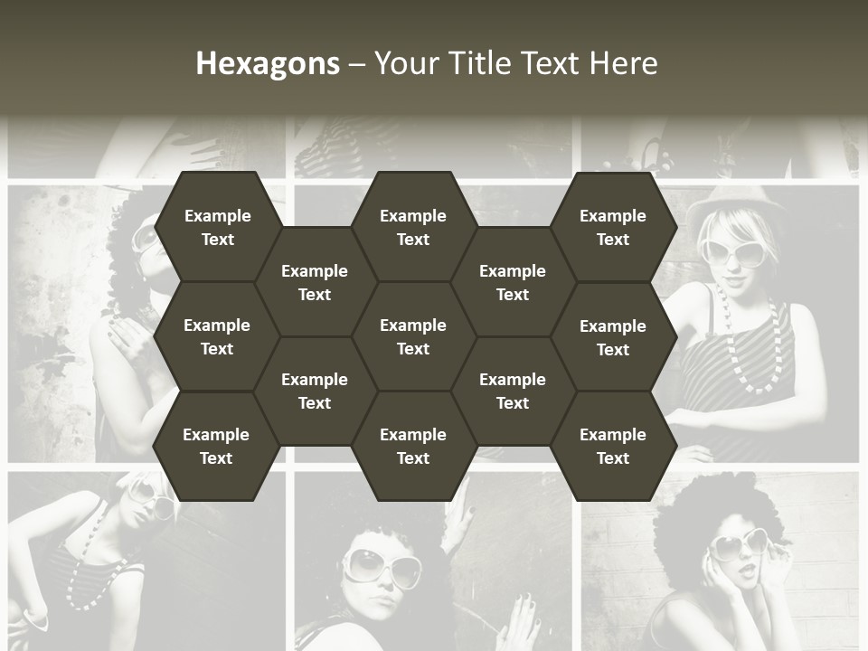 Vintage Hair Female PowerPoint Template