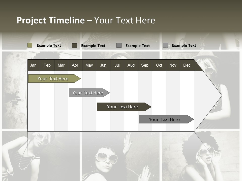 Vintage Hair Female PowerPoint Template