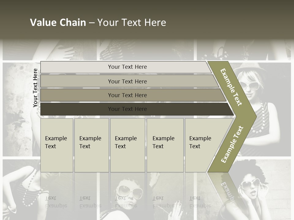 Vintage Hair Female PowerPoint Template