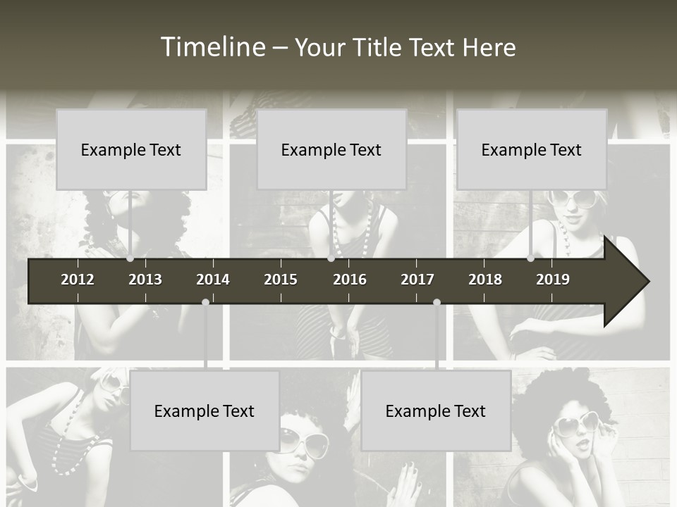 Vintage Hair Female PowerPoint Template