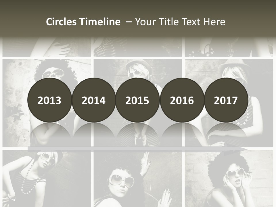 Vintage Hair Female PowerPoint Template