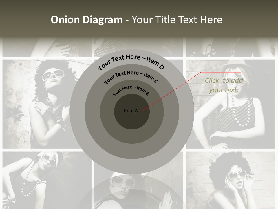 Vintage Hair Female PowerPoint Template