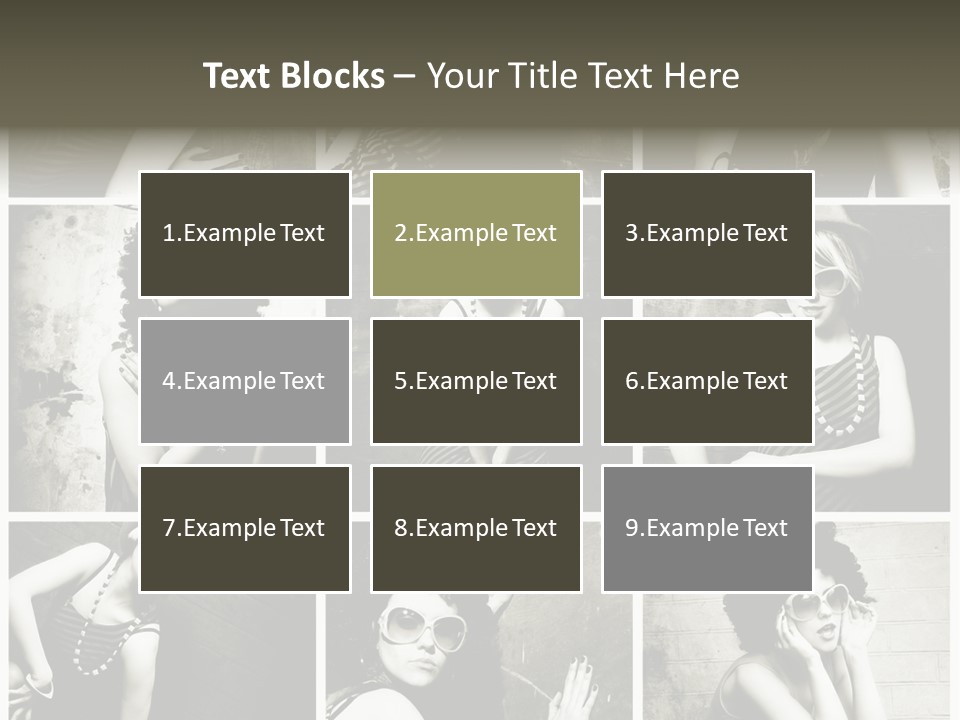 Vintage Hair Female PowerPoint Template