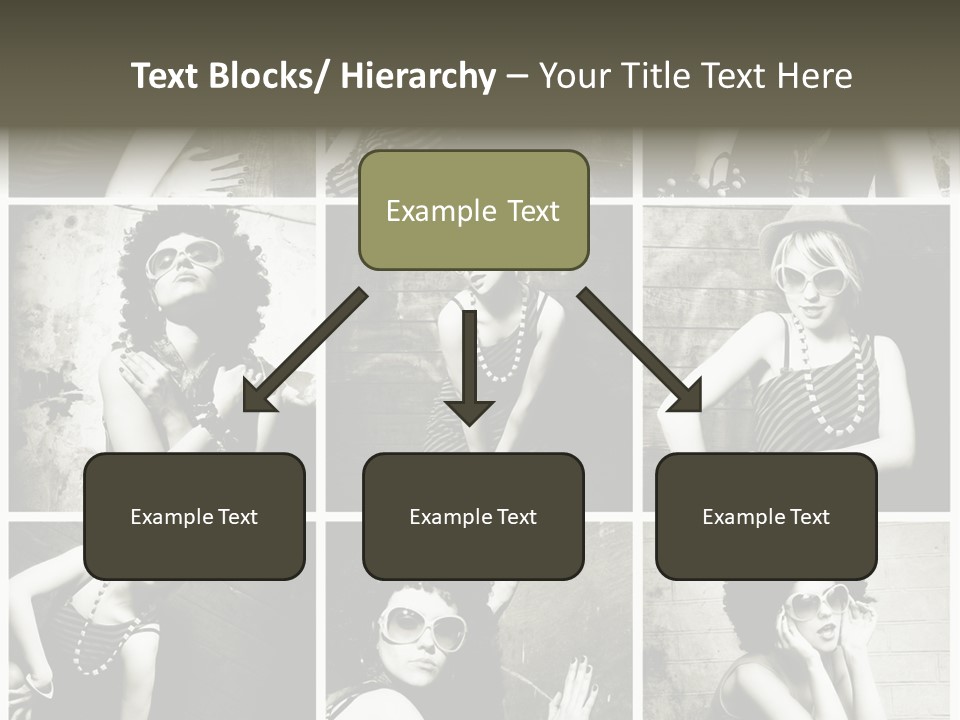 Vintage Hair Female PowerPoint Template