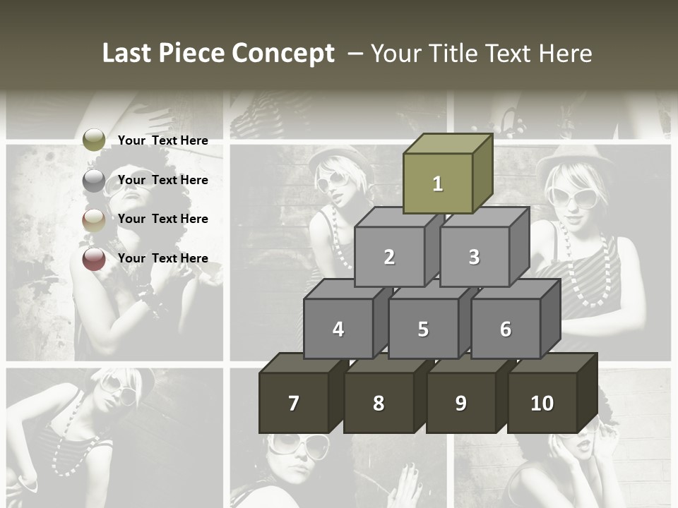 Vintage Hair Female PowerPoint Template