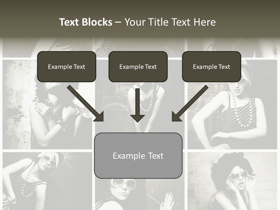 Vintage Hair Female PowerPoint Template