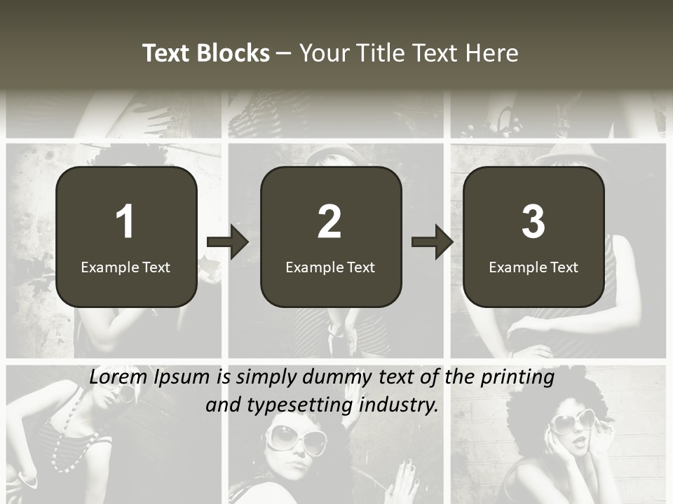 Vintage Hair Female PowerPoint Template