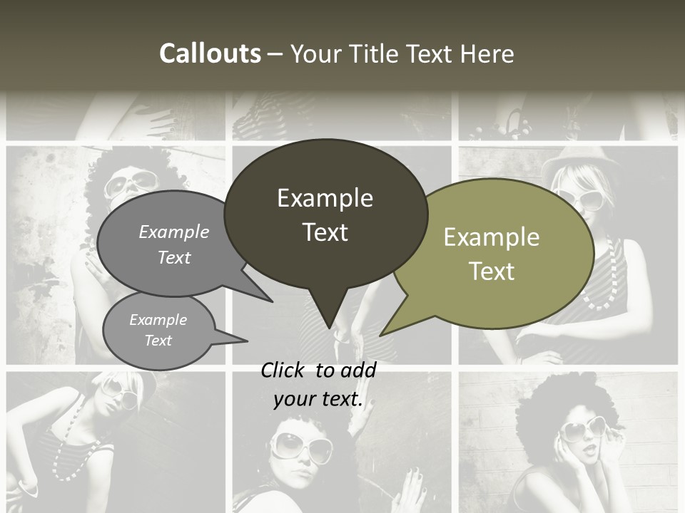 Vintage Hair Female PowerPoint Template