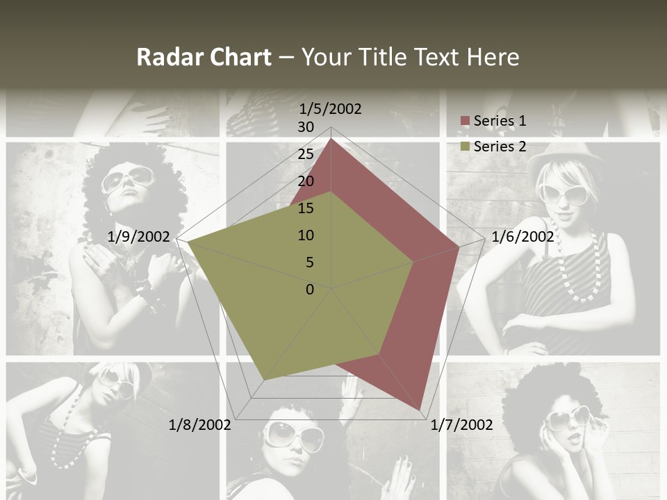 Vintage Hair Female PowerPoint Template