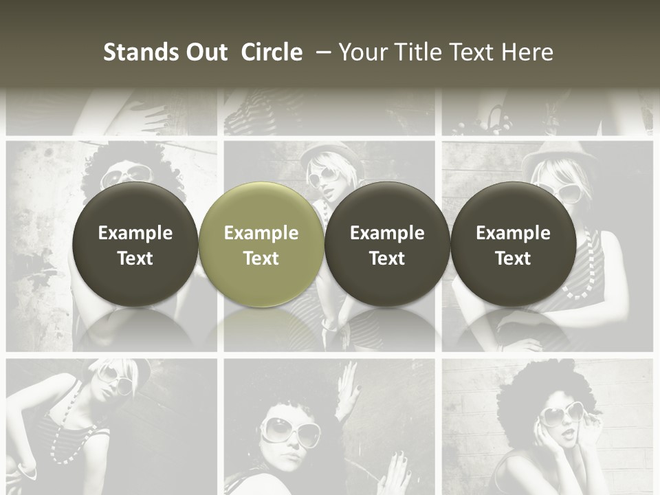 Vintage Hair Female PowerPoint Template