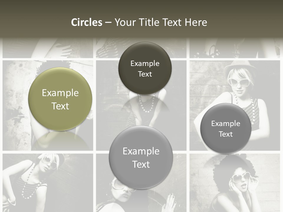Vintage Hair Female PowerPoint Template