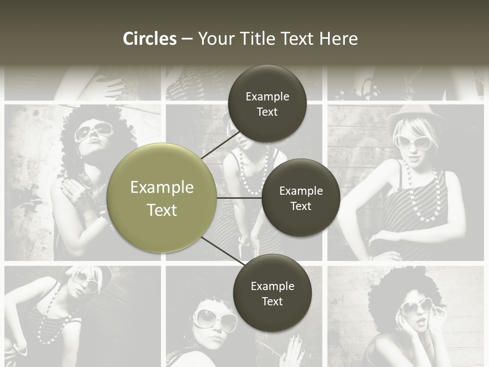 Vintage Hair Female PowerPoint Template