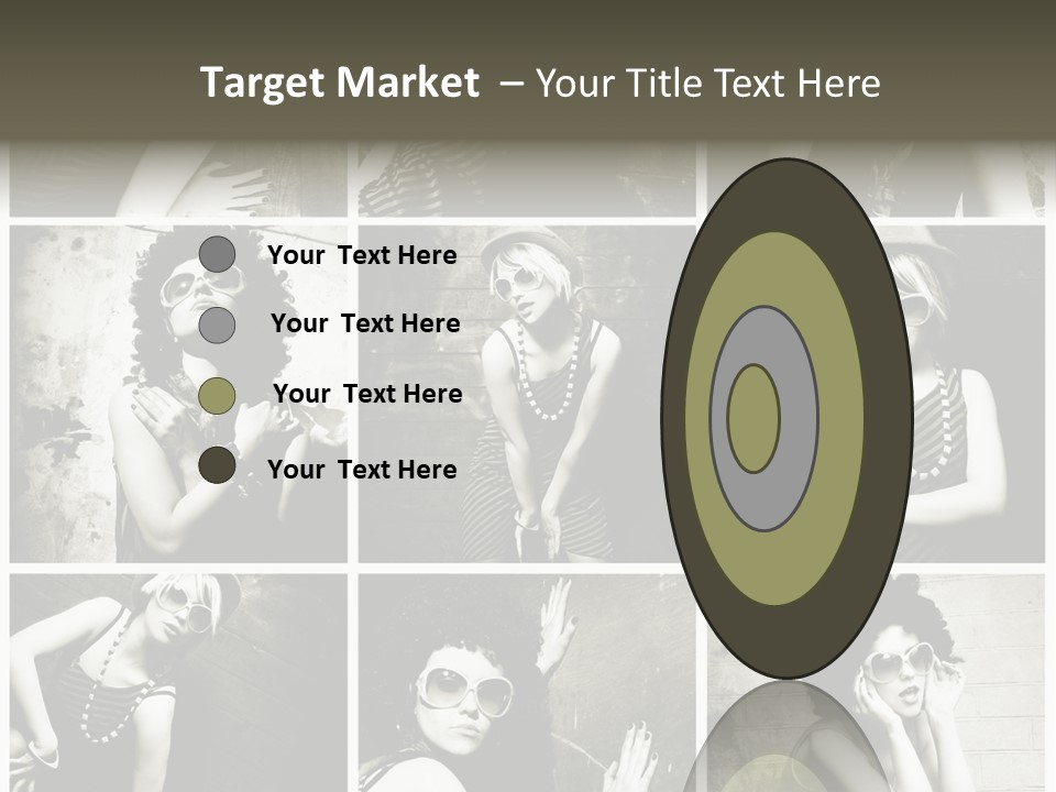 Vintage Hair Female PowerPoint Template