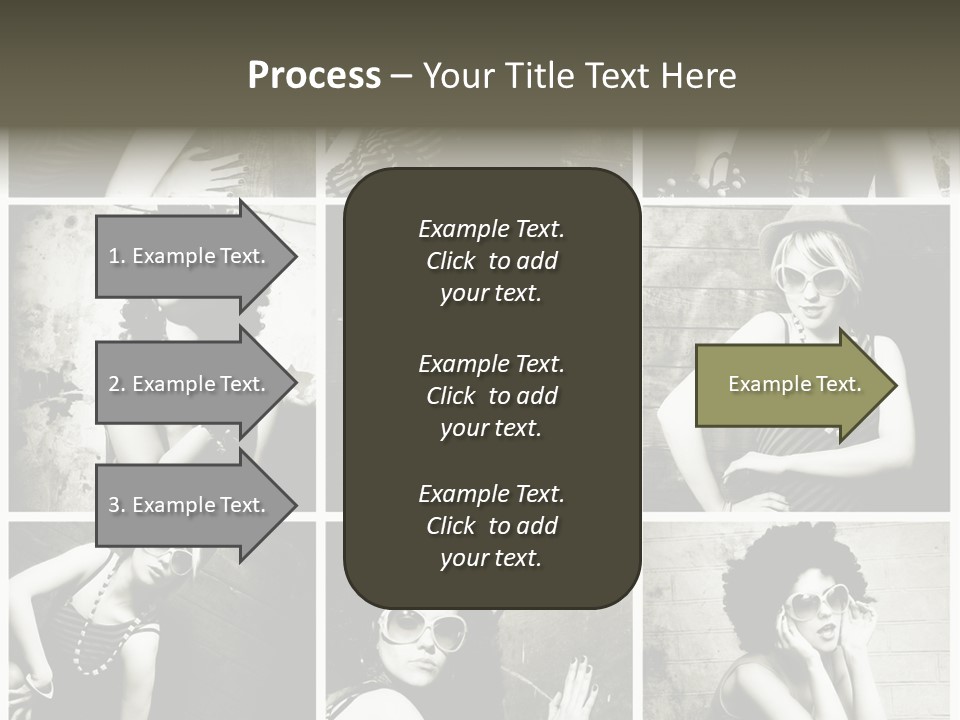 Vintage Hair Female PowerPoint Template