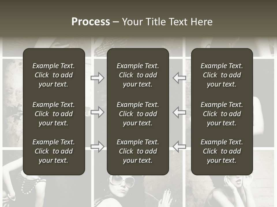 Vintage Hair Female PowerPoint Template
