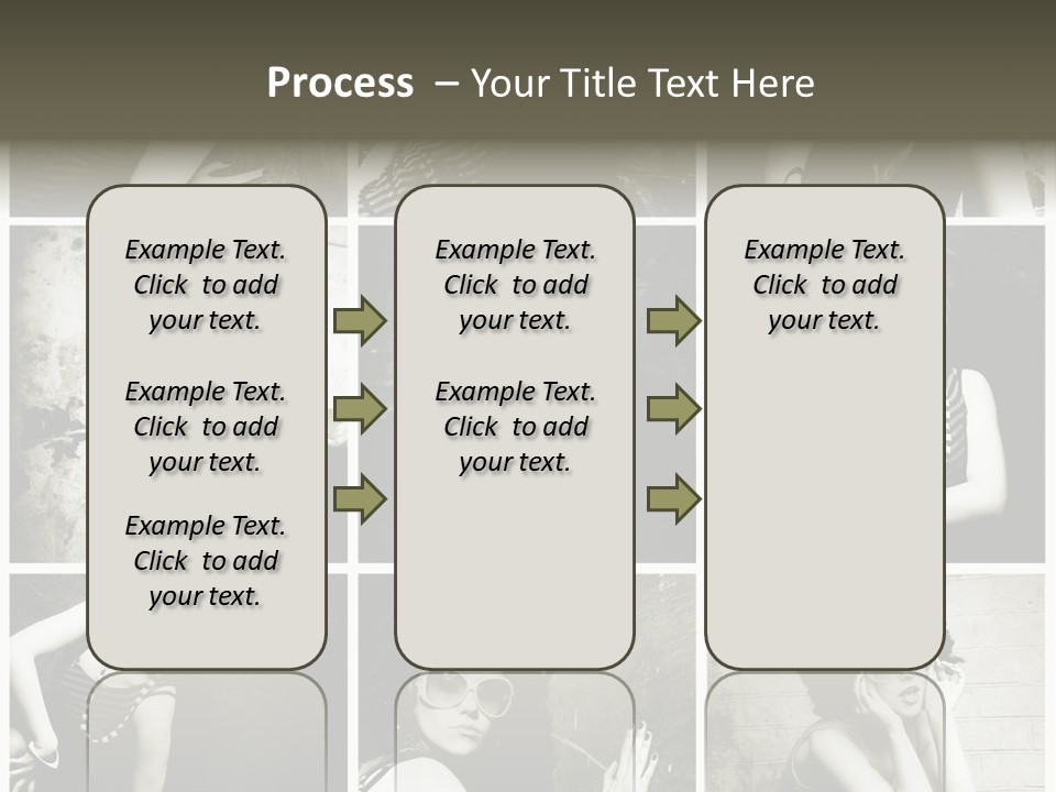 Vintage Hair Female PowerPoint Template