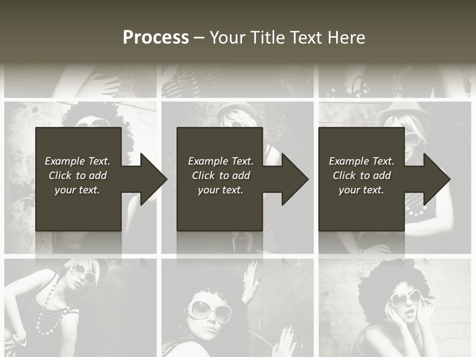 Vintage Hair Female PowerPoint Template
