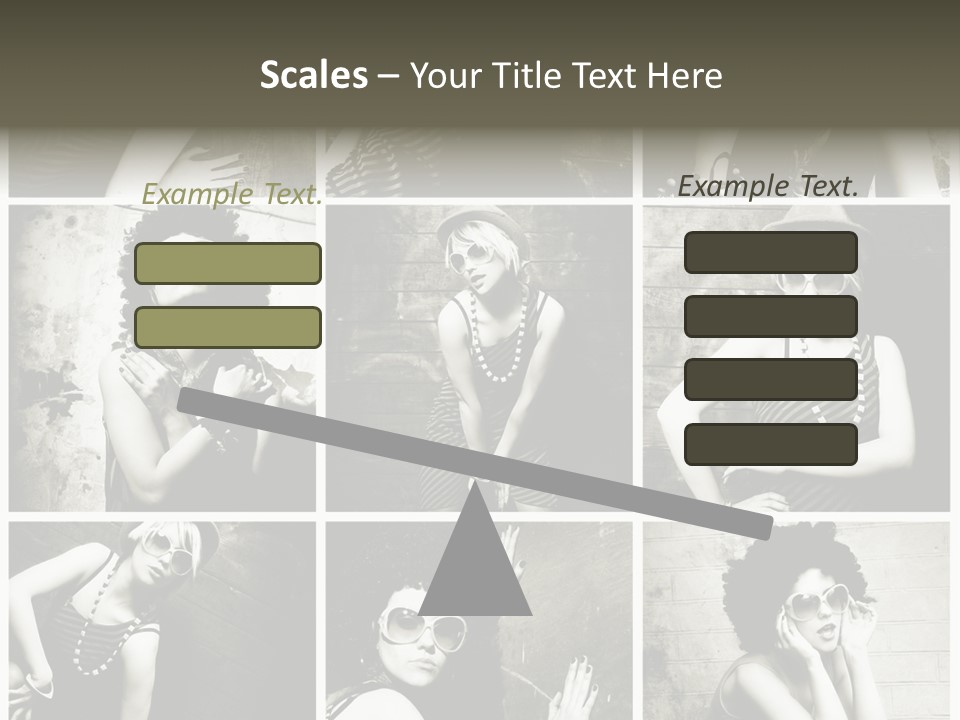 Vintage Hair Female PowerPoint Template