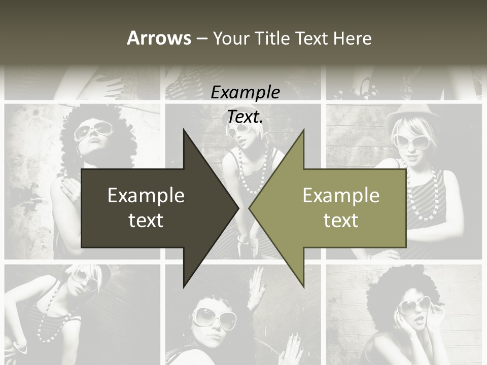 Vintage Hair Female PowerPoint Template