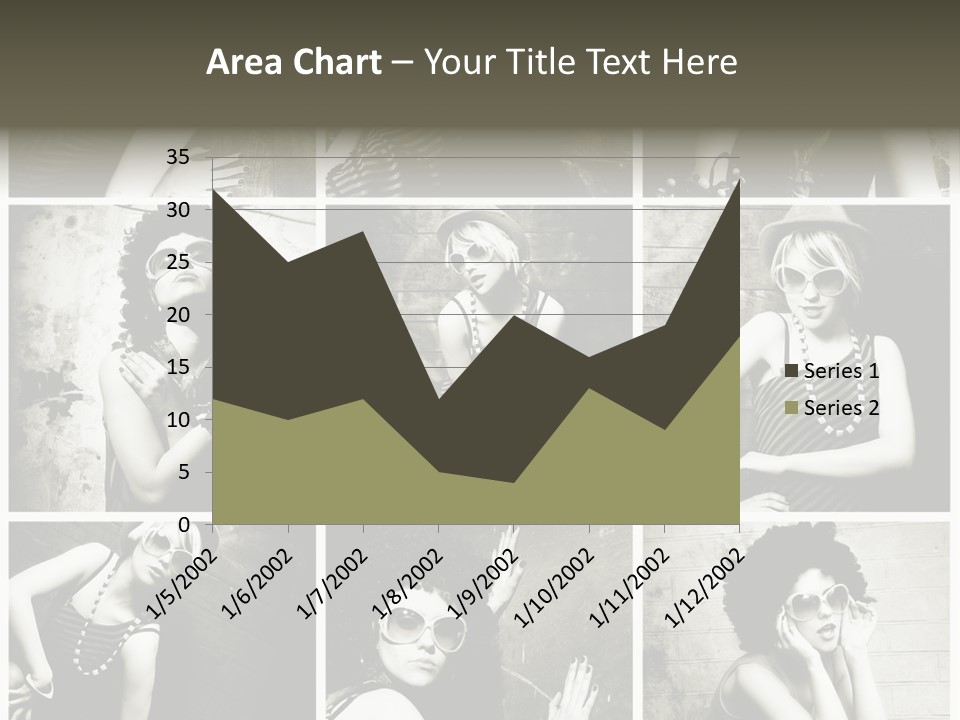 Vintage Hair Female PowerPoint Template