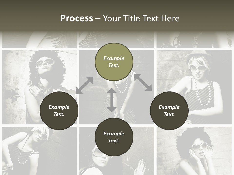 Vintage Hair Female PowerPoint Template