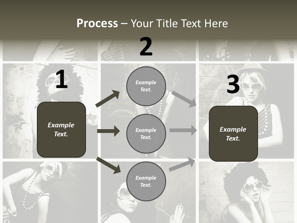 Vintage Hair Female PowerPoint Template