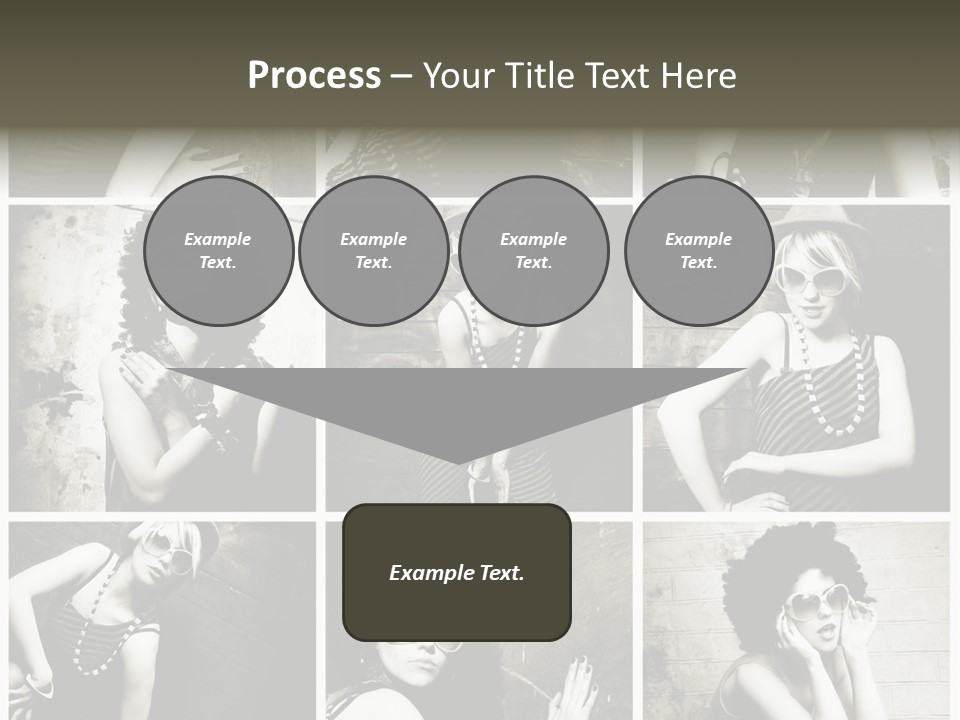 Vintage Hair Female PowerPoint Template